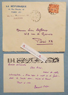 DANIEL ROPS 1928 écrivain AMIENS 56 Rue Dhavernas - Galichet - à Léon DEFFOUX Journaliste Epinal Tresserve Carte Lettre - Writers