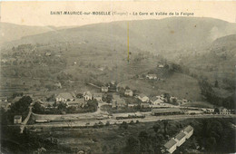 St Maurice Sur Moselle * La Gare Et La Vallée De La Feigne * Ligne Chemin De Fer - Autres & Non Classés