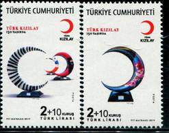 XH0444 Turkey 2019 Red Crescent 150 Years 2V MNH - Neufs