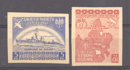 Vi 062. -  Pologne  -  Swieto  Morza  (*)  29 VI 1943 ,  Revendication De Colonies Et Territoires - Otros & Sin Clasificación