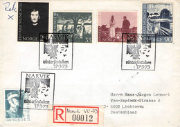 NORWAY - REGISTERED MAIL 1973 NARVIK > GERMANY / ZL56 - Lettres & Documents