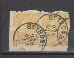 COB 50 Oblitération Centrale ST-TROND X2 - 1884-1891 Leopoldo II
