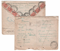 Russia 1923 RSFSR Registered COVER Rtishchevo Saratov Province Used Abroad - Lettres & Documents