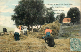 Vic Sur Cère * Environs * Le Coupe Bourse * Batteurs De Blés Au Fléau * Battage Fenaison Faux - Andere & Zonder Classificatie