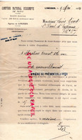 87- ST SAINT PAUL EYJEAUX- LIMOGES- LETTRE COMPTOIR NATIONAL ESCOMPTE BANQUE-PARIS-LOUIS RIVET-1924- - Bank & Insurance