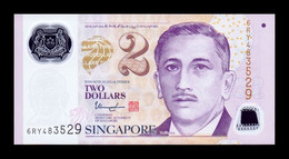Singapur Singapore 2 Dollars 2006-2022 Pick 46k Polymer SC UNC - Singapore