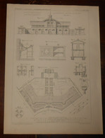 Plan De Maison D'éducation Pour Les Enfants Pauvres De Berlin. 1871. - Other Plans