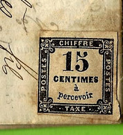 1868 De Bordeaux "chiffre Taxe" 15 Cent. Chemin De Fer Paris à Orléans Pour Boubes Fils Bordeaux V.SCANS - 1849-1876: Période Classique