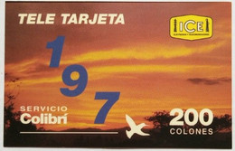 Costa Rica ICE 200 Colones Tele Tarjeta- Servicio Colibri - Costa Rica