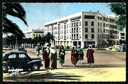 RABAT - Place De La Gare Et Avenue Mahomed V. ( Ed. Exc. Photographiques JEFE Nº 38) Carte Postale - Rabat