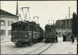 Matzingen -Schmaler FW BCe 4/4 1 Und Breiter SZB BCFe 4/4 1 Am 1955 - Edit. EB Leutwiler - Moderne Karte - Siehe 2 Scans - Sonstige & Ohne Zuordnung