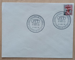 YT N°1229 - SINISTRES DE FREJUS / JOURNEE NATIONALE DE SOLIDARITE - PARIS - 1959 - Lettres & Documents
