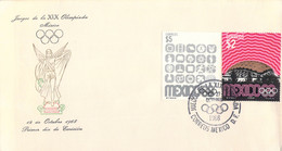 Mexico FDC 1968 Mexico City Olympic Games (LE48) - Summer 1968: Mexico City