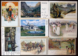 BAYERN 1899, Allgemeine Deutsche Sport-Ausstellung: 8 Verschiedene Offizielle Sonderkarten (Nr. 1,2,5-8,10,12), Alle Mit - Other & Unclassified