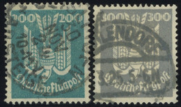 Dt. Reich 349/50 O, 1924, 200 Und 300 Pf. Holztaube, 2 Prachtwerte, Mi. 240.- - Andere & Zonder Classificatie