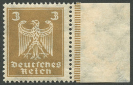 Dt. Reich 355Y **, 1924, 3 Pf. Reichsadler, Wz. Liegend, Postfrisch, Pracht, Mi. 400.- - Ongebruikt