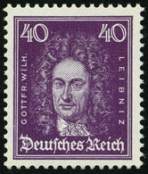 Dt. Reich 395 **, 1926, 40 Pf. Leibniz, Pracht, Mi. 160.- - Ongebruikt