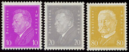 Dt. Reich 435-37 **, 1930, Reichspräsidenten, Postfrischer Prachtsatz, Mi. 180.- - Andere & Zonder Classificatie