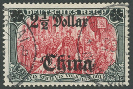DP CHINA 37 O, 1905, 21/2 D. Auf 5 M., Ohne Wz., Pracht, Signiert, Mi. 380.- - China (kantoren)