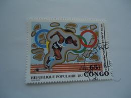 CONGO USED   STAMPS   SPORT    PRO OLYMPIC  MOSCOW 80 - Autres & Non Classés