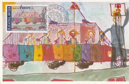 Yugoslavia MC Maximum Card Traffic , Children Art 1982 - Maximumkarten