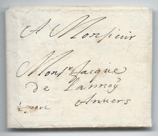 L. Datée De Lille 23.7.1693 + 1/2 Port Pour Anvers + Texte Sur Les Troubles à Haubourdin ... - ....-1700: Precursores