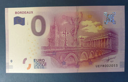 Billet Souvenir 0 Euros 2016 Bordeaux - Otros