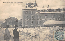 CPA 39 MOREZ SOUS LA NEIGE LA GRANDE RUE - Other & Unclassified