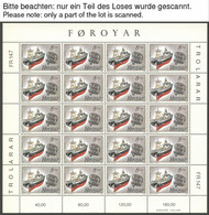 FÄRÖER 149-53KB **, 1987, Europa Und Fischereihilfe, Je Im Kleinbogen, Postfrisch, Pracht, Mi. 200.- - Faeroër