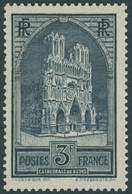 FRANKREICH 256I **, 1931, 3 Fr. Kathedrale Von Reims, Type I, Postfrisch, Pracht, Mi. 120.- - Andere & Zonder Classificatie