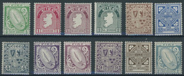 IRLAND 40-51A *, 1922, Nationale Symbole, Wz. 1, Falzrest, Prachtsatz - Andere & Zonder Classificatie