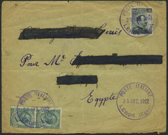 MILITÄRPOST 87,88 Paar BRIEF, 1912, 15 C. Und 5 C. (im Senkrechten Paar) König Viktor Emanuel III Mit Violettem K1 POSTE - Militaire Post (PM)