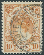 NIEDERLANDE 66 O, 1905, 10 G. Dunkelorange, Kabinett, Mi. 700.- - Other & Unclassified