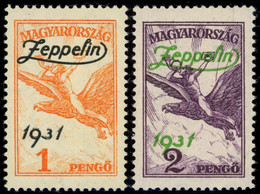 UNGARN 478/9 **, 1931, Graf Zeppelin, Postfrisch, Pracht - Andere & Zonder Classificatie