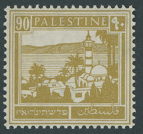 PALÄSTINA 68 *, 1927, 90 M. Hellgelbbraun, Falzrest, Pracht, Mi. 120.- - Palestina