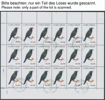 SAO TOME UND PRINCIPE 1330-33KB O, 1992, Fauna Und Flora Im Kleinbogensatz (18), Marken Pracht, Mi. 720.- - Sao Tome En Principe