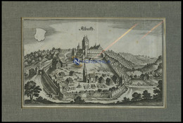 ALBECK, Gesamtansicht, Kupferstich Von Merian Um 1645 - Prenten & Gravure