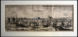 GRANSEE, Gesamtansicht, Kupferstich Von Merian Um 1645 - Prenten & Gravure