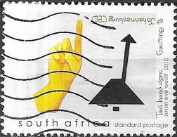 SOUTH AFRICA 2010 Taxi Hand Signs - (2r25) -  Gauteng To Johannesburg CBD FU - Used Stamps