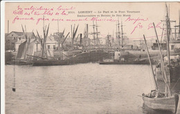 Cpa LORIENT Port Et Pont Tournant Embarcadère De Pen-Mané - Lorient