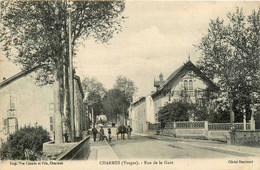 Charmes * La Rue De La Gare * Pont Attelage - Charmes