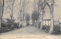 CPA 40 LARRIVIERE PAR GRENADE SUR ADOUR AVENUE DU PONT - Other & Unclassified