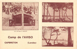 CPA 40 CAPBRETON CAMP DE L'AVISO LA LETTRE A LA MAIN - Other & Unclassified