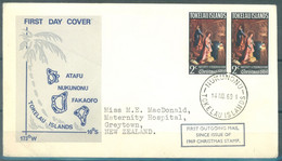 TOKELAU - FDC - 14.11.1969 - CHRISTMAS - Yv 20 Mi 13 -  Lot 24896 - Tokelau
