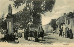 Sémalens * Avenue De Cambounet * La Statue De La Vierge * Villageois - Autres & Non Classés