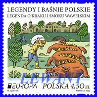 2022.04.21. Europe - Polish Legends And Fairy Tales. The Legend Of Krak And The Wawel Dragon MNH - Neufs