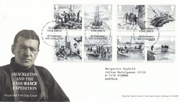 United Kingdom 2016 Shackleton And The Endurance Expedition 8v FDC (F9053) - 2011-2020 Dezimalausgaben