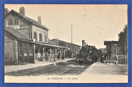 CPA 80 MOREUIL - La Gare (avec Train En Gare) - Moreuil