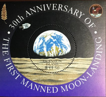 Ascension 1999 Moon Landing Anniversary Minisheet MNH - Ascension