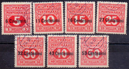 Italia  - AUSTRIA - FELDPOST K.u.K. - PORTO  Mi. 1/7 - O - 1918 - Occ. Autrichienne